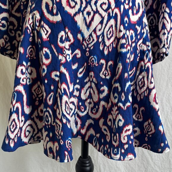 NWT Zara Summer Dress Mini Long Sleeves Button Front Dress Size L - Picture 7 of 12